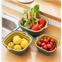 2PC/set Kitchen Sink Vegetable drainer Fruit basket For fruit washing